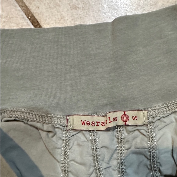 XCVI Wearables Trace Ruched Skirt S Green Frost - Picture 4 of 7